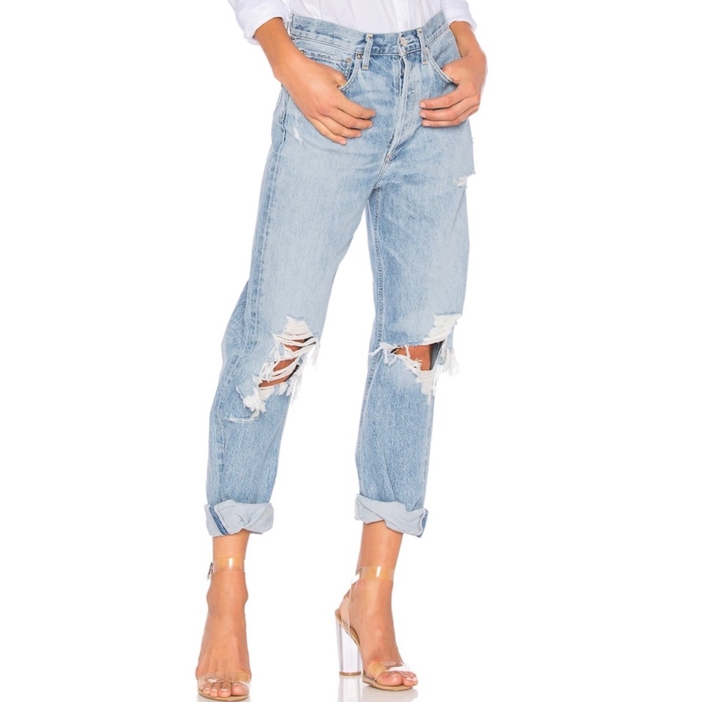 AGOLDE 90s Mid Rise Loose Fit in Fall Out Sz 26